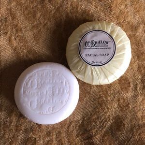 BIGELOW 2-Small Facial Bar Soaps / 1-Soap Sealed 1-Soap Not Sealed / Authentic